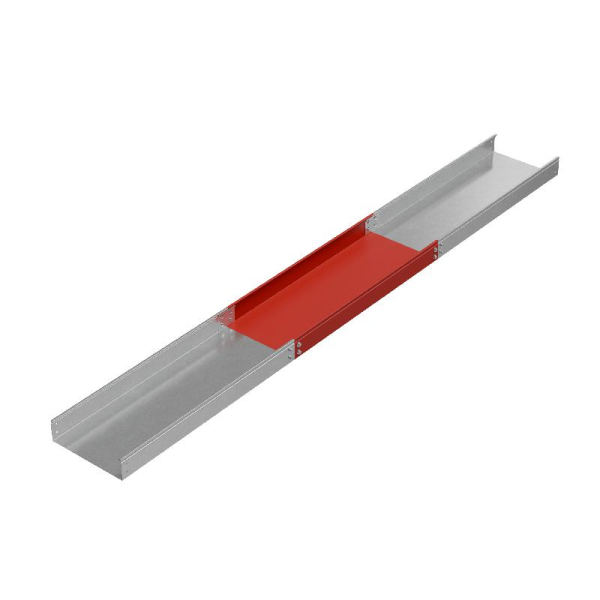 Лоток листовой неперфорированный 300х80 L3000 сталь 0.8мм "Стандарт ПЛЮС" LNEplus80-300-0.8-3000 INOX304 КМ PL5348