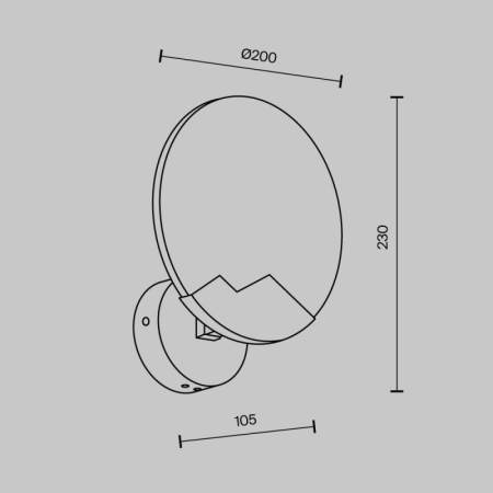 Бра MODELUX MS.202.200 BS