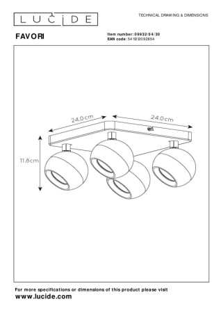 Спот LUCIDE 09932/04/30