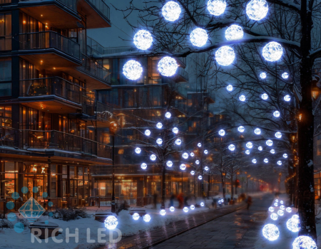 Светодиодный шар Rich LED КОМПОЗИТ, 30 см, белый