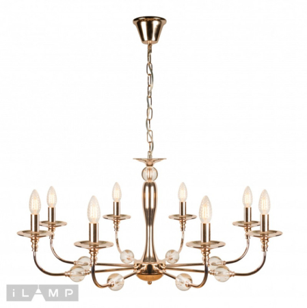 Подвесная люстра iLamp 1030-8GD
