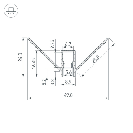 Профиль Arlight 043162