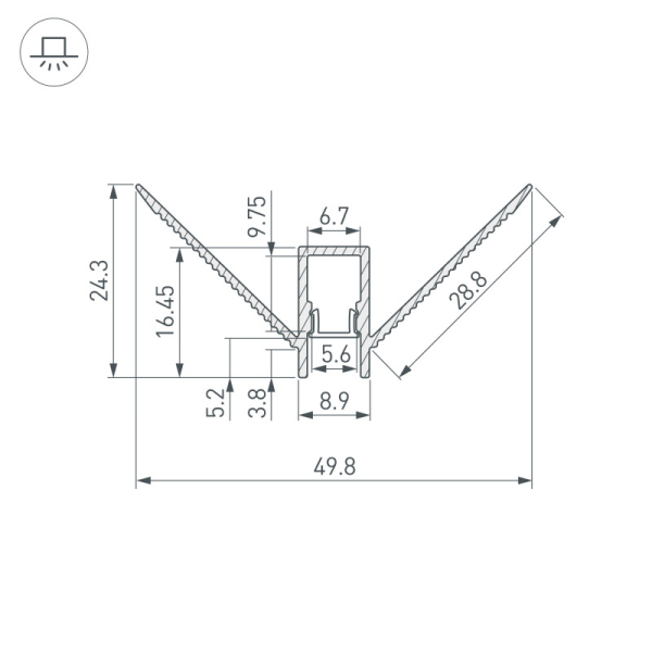 Профиль Arlight 043162