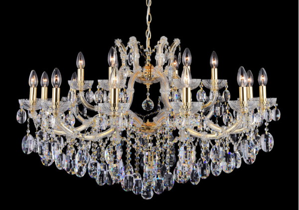 Подвесная люстра Crystal Lux HOLLYWOOD SP12+6 GOLD