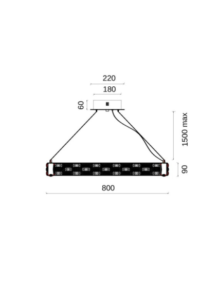 Подвесная люстра Fluorite FL1051-10P
