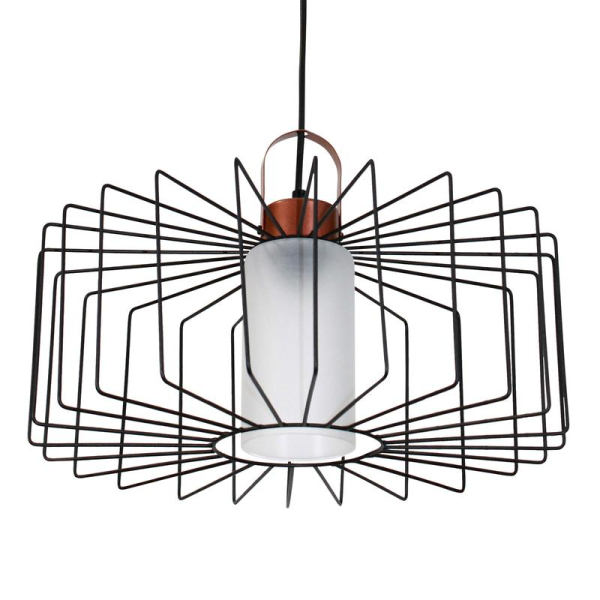 Светильник "Манго" 211 (плафон 9001) НСБ 01-60-171 Е27 [ИМ] подвесной черн.муар медь Элетех 1005405087