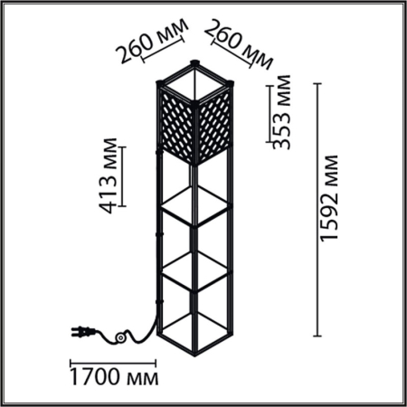 Торшер LUMION 8091/1F