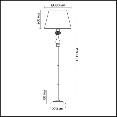 Торшер Odeon Light 3390/1F