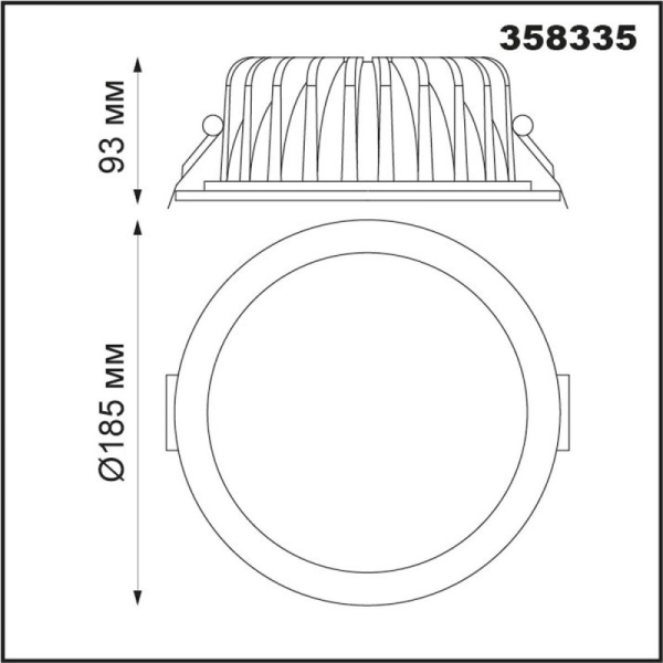 Встраиваемый светильник Novotech 358335
