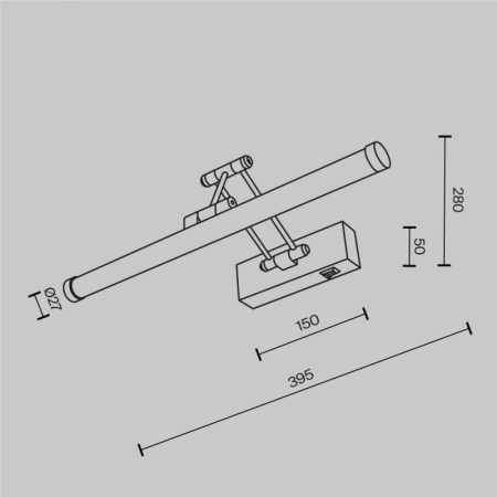 Светильник для картин Maytoni MIR268WL-L3B3K