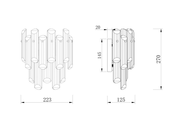 Бра Maytoni DIA200WL-02G