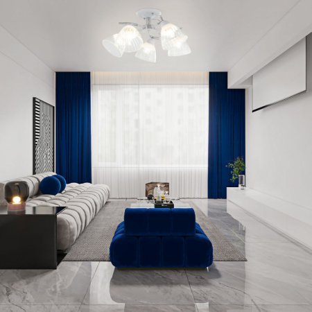 Накладная люстра Arte Milano 320306/5 WT+CR