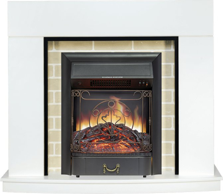 Royal Flame Каминокомплект Montana - Белый с очагом Majestic FX Black