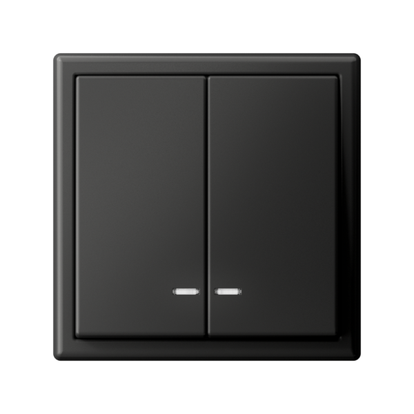 Выключатель 2-кл. ArtGallery (сх. 5а) 10AX с подсветкой быстрозажим. клем. механизм базальт SE GAL001453S