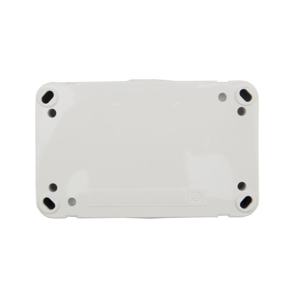Блок горизонтальный 2 розетки (керамика) Mini OG IP54 с/з, о/у, белый KRANZ