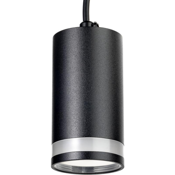 Светильник трековый подвес ARTLINE 55х55х100мм GU10 230В алюм./пластик. 2.6кв.м черн.н. Ritter 59930 6