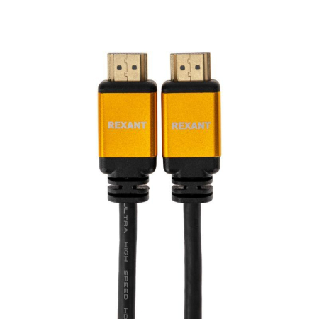 Кабель HDMI - HDMI 2.1 2м Gold Rexant 17-6004