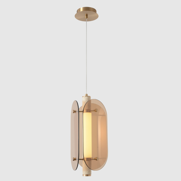 Crystal Lux Светильник подвесной Crystal Lux AMARILLO SP18W LED BRASS