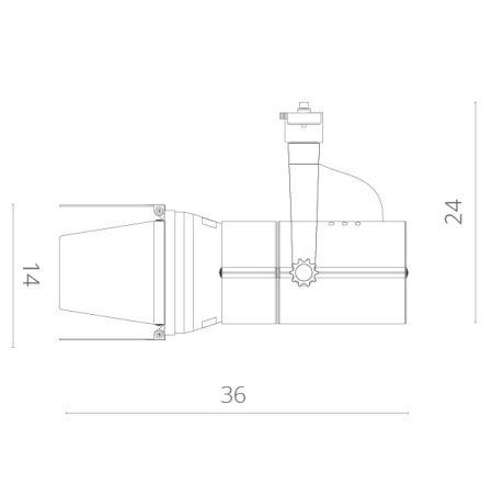 Светильник на шине ARTE Lamp A6312PL-1WH