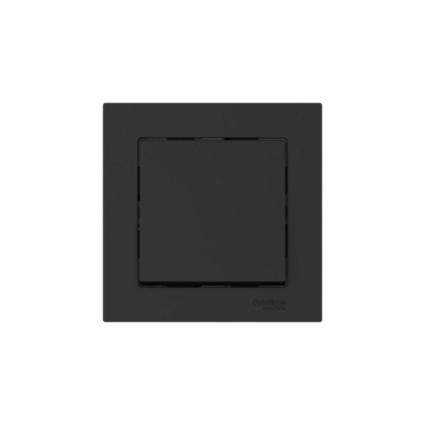 Выключатель 1-кл. AtlasDesign (сх. 1) 10AX быстрозажим. клем. в сборе карбон SE ATN001012S