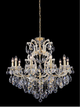 Crystal Lux Люстра Crystal Lux ISABEL SP11 GOLD/TRANSPARENT
