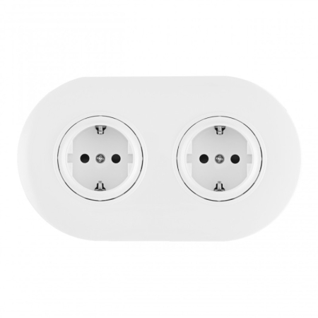 Розетка Arte Milano SET08-2-40-1x2 white