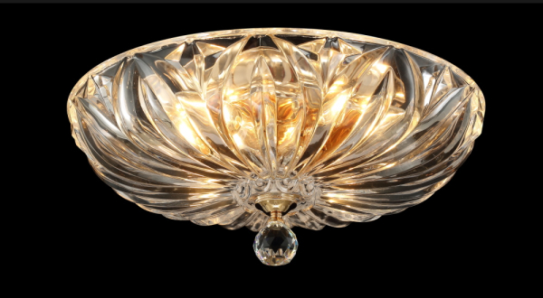 Crystal Lux Светильник потолочный Crystal Lux DENIS D400 GOLD