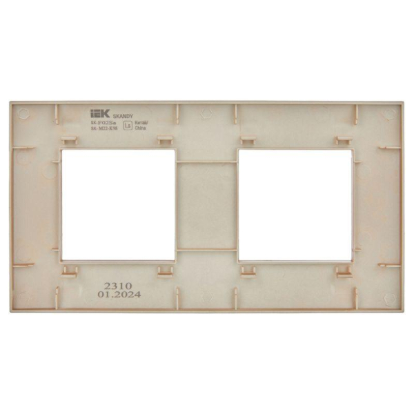 Рамка 2-м SKANDY SK-F02Sa песочн. IEK SK-M22-K98