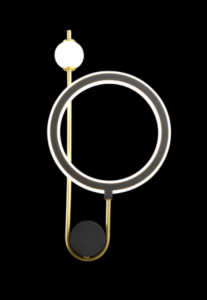 Бра Crystal Lux CORIDA AP25W LED BLACK/GOLD