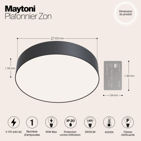 Накладной светильник Maytoni Technical C032CL-L43B4K