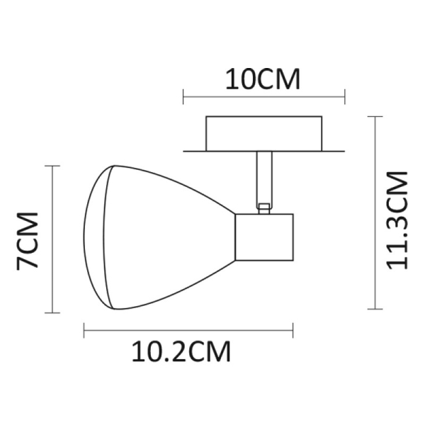 Спот ARTE Lamp A6008AP-1BK