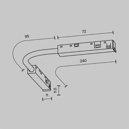 Подвод питания Maytoni Technical TRA239CS-42B