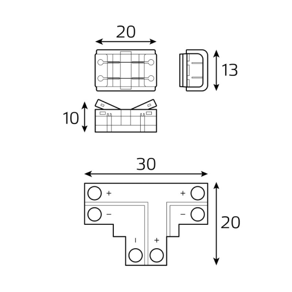 Соединитель для лент Gauss BT400