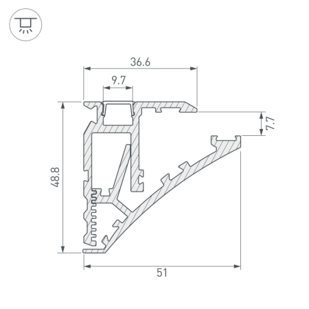 Профиль Arlight 060498