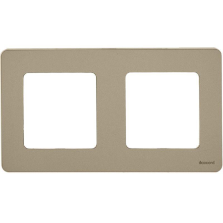 Рамка 2-м Inspiria шампань IEK 673948