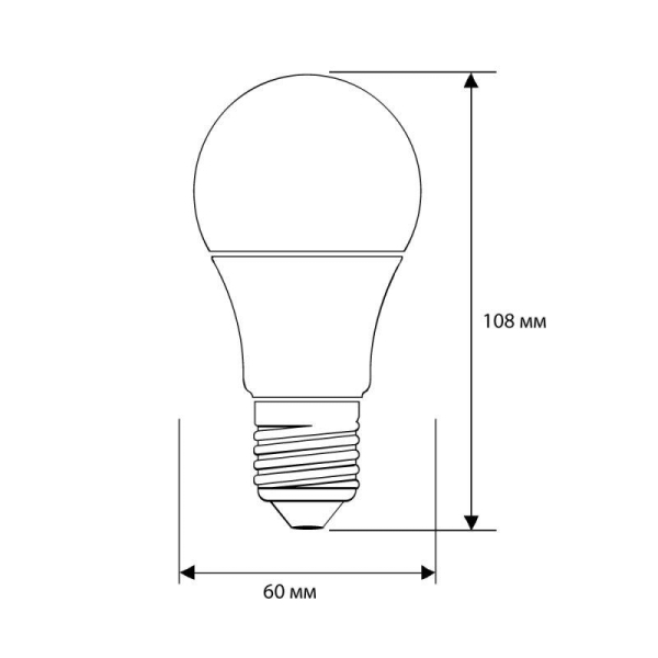 Лампа светодиодная LED7-A60/845/E27 7Вт грушевидная матовая 4500К бел. E27 590лм 170-265В Camelion 11254