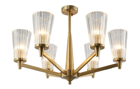 Подвесная люстра Crystal Lux LAURA SP-PL6 BRONZE