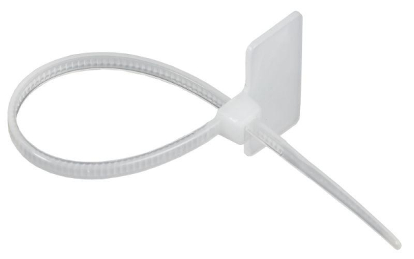 Хомут 2.5х110мм P6.6 маркерный бел. (уп.100шт) IEK UHH14-D025-110-100-K01