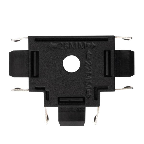 Коннектор Метр16 CT-BL T-обр. накладной шинопровод низковольтный Pro черн. JazzWay 5057333