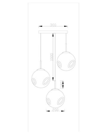 Подвесной светильник Moderli V2101-P Amo 3*E27*60W подвесной