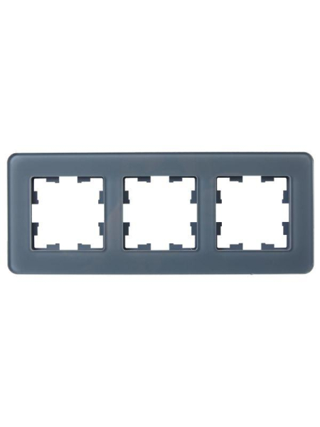 Рамка 3-м BRITE РУ-3-2-Бр стекло графит RE IEK BR-M32-G-41-K53