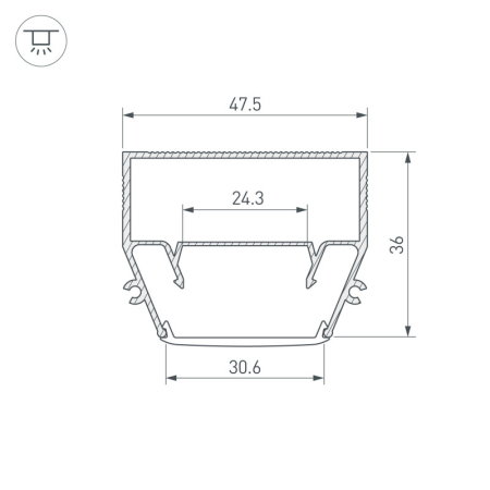 Профиль Arlight 040699