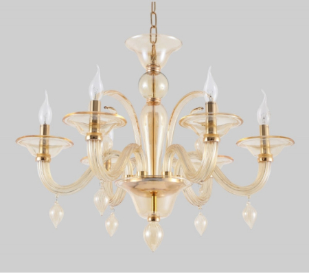 Подвесная люстра Crystal Lux CAETANO SP-PL6 AMBER