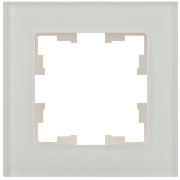 Рамка 1-м BRITE РУ-1-2-Бр стекло бел. матов. IEK BR-M12-G-31-K01