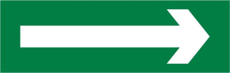 Пиктограмма ДСО-IP65-Н "Направо" DEKraft 60592DEK