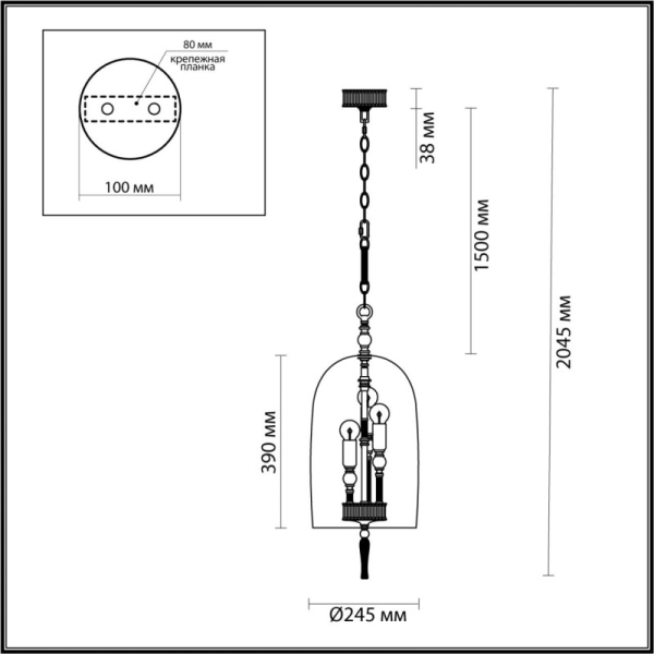 Подвесная люстра Odeon Light 4882/3