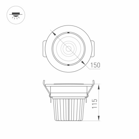 Светильник Downlight Arlight 032620