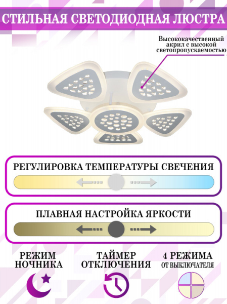 Накладной светильник Natali Kovaltseva LED LAMPS 81202