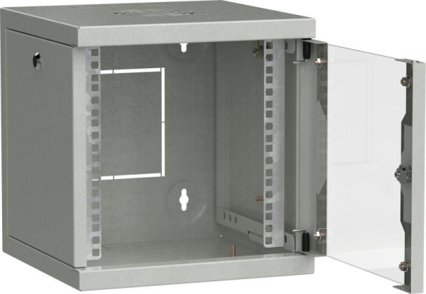 Шкаф сетевой LINEA WS 10дюйм 9U 320х310мм дверь стекл. сер. ITK LWS3-09U33-GF