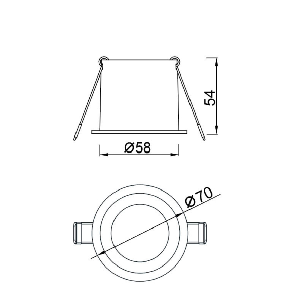 Встраиваемый светильник Mantra 9233